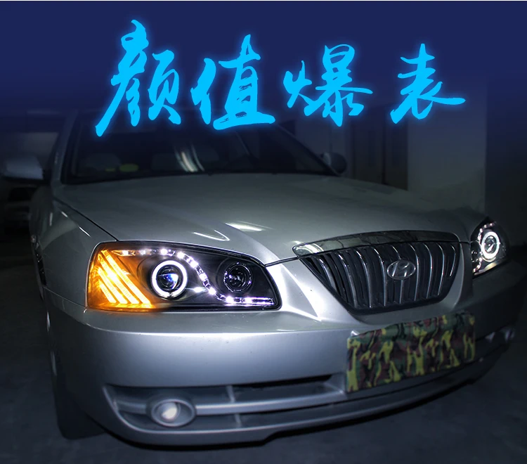 Для hyundai Elantra головной светильник s в сборе год DRL HID ксеноновый светильник 2004 2005 2006 2007 2008 год для Elantra головной светильник s
