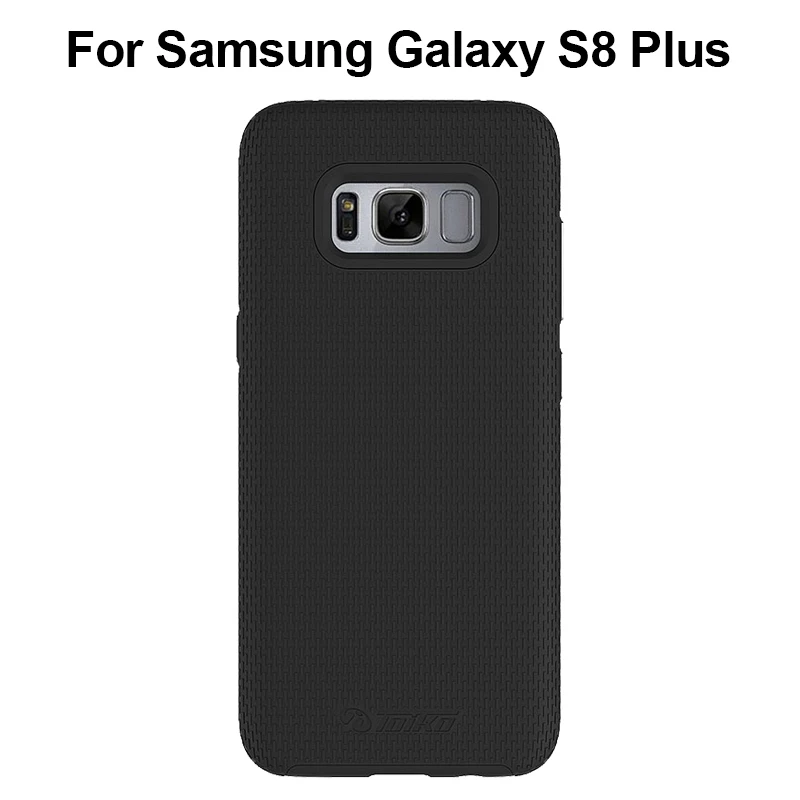 Черный TOIKO X Guard 2 в 1 противоударный Бампер Чехлы для samsung Galaxy S8 Plus Жесткий ПК Мягкий ТПУ Гибридный Прочный Броня задняя крышка оболочка - Цвет: Черный