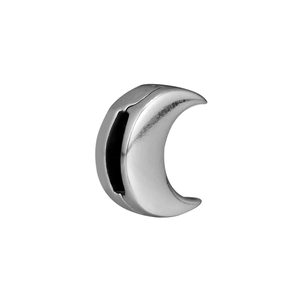 

CKK Moon Clip Beads Charms Silver 925 Sterling Silver Jewelry Bead Fits Reflexions Bracelet Necklace Kralen Berloque Perles