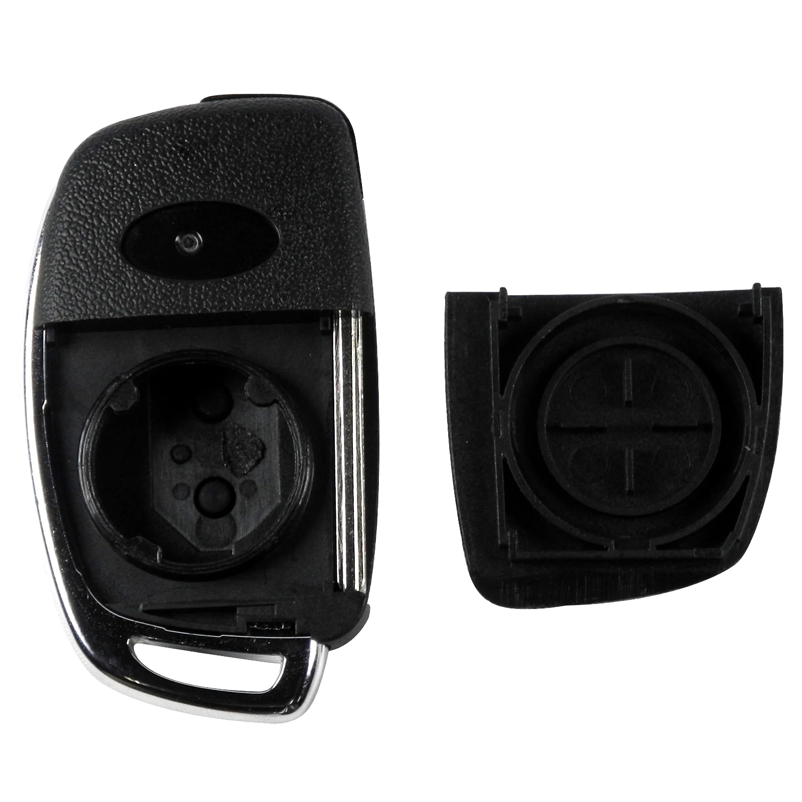 

jingyuqin 10pcs 3 Buttons Flip Folding Remote Car Key Shell Fob Key Case Cover for Mistra Hyundai ix35 ix45 Series 2 Verna