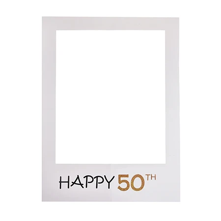 50th Happy 1st 16th 18th 21th 30th 40th 50th Photo Booth Реквизит на день рождения баннер овсянка юбилей день рождения фоторамка вечерние украшения - Цвет: 50th