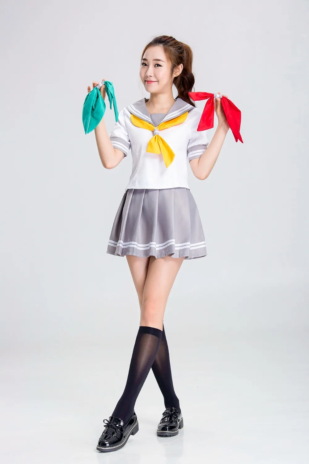 Аниме Любовь жить Lovelive солнце Aqours Косплэй костюм таками Чика Костюм школьницы