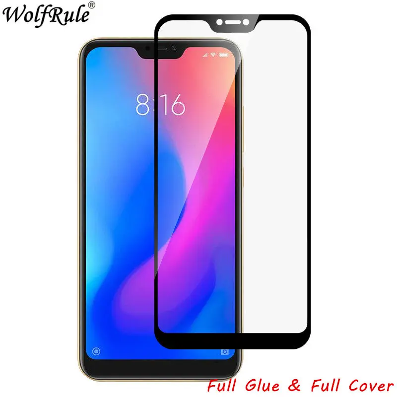 Защитное стекло для ЖК-экрана закаленное с полным покрытием xiaomi mi 8 Lite Xio 2.5D пленка