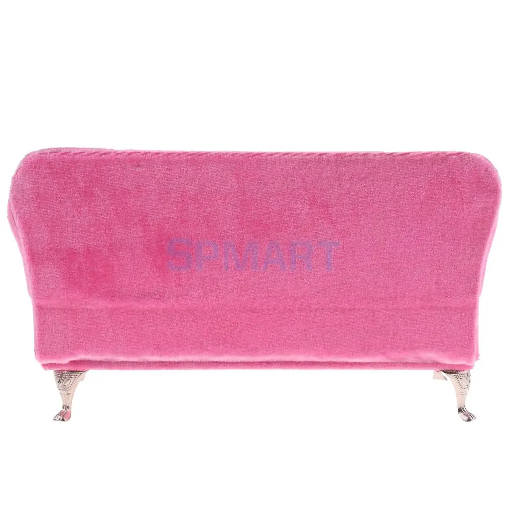 Exquisite Pink Long Sofa with Cushions Furniture for 1/6 Scale Dolls Accessories | Игрушки и хобби