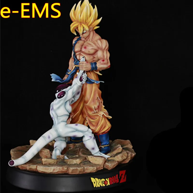Dragon Ball Z Super Saiyan Son Goku VS Frieza 1/6 GK статуя смолы фигурка Коллекция Модель игрушки G2256