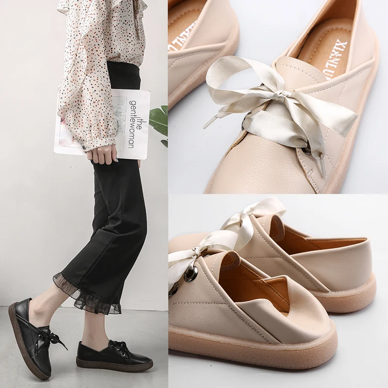 Женские мокасины ручной работы AARDIMI натуральная кожа плоская подошва ремешки