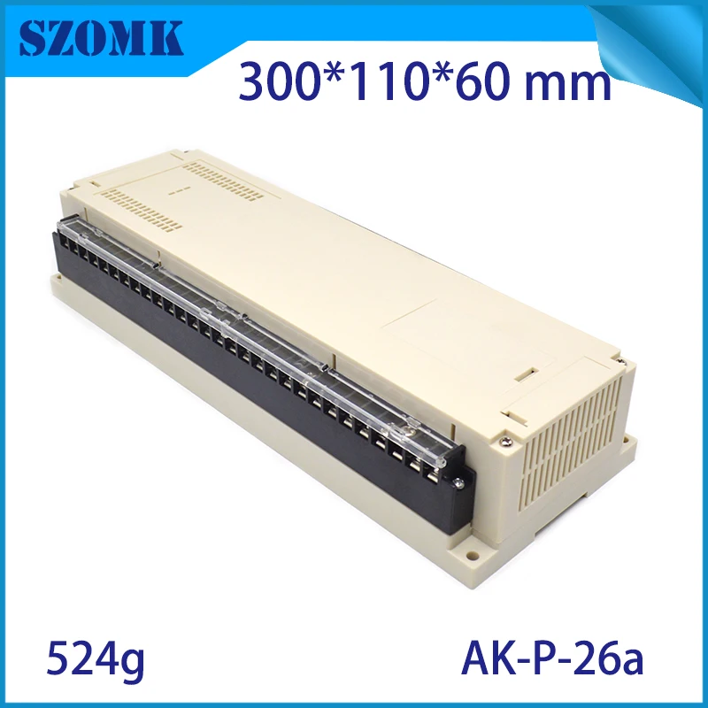 1 шт 300*110*60 мм abs пластиковый корпус для PLC электрического инструмента szomk din рейку