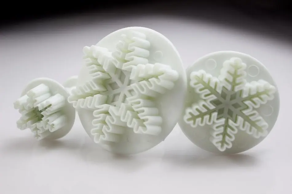 3 шт. Снежинка печенье помадка сахарная форма Плунжер ножи для тортов инструменты