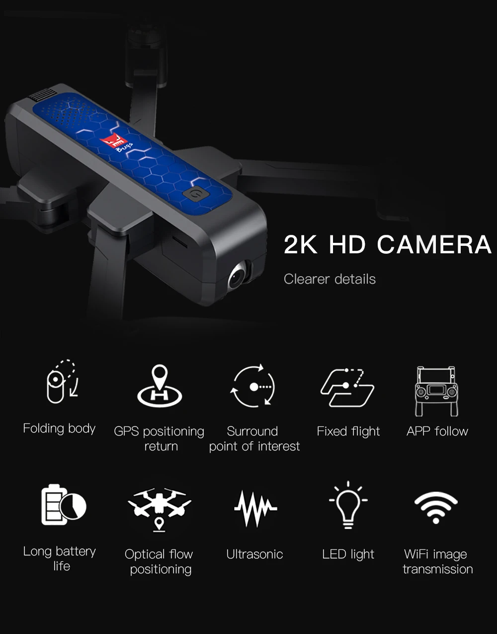MJX Bugs 4W B4W gps Радиоуправляемый Дрон с камерой 4K HD бесщеточный Дрон складной 5G wifi FPV Квадрокоптер 1,6 км 25 минут оптический поток