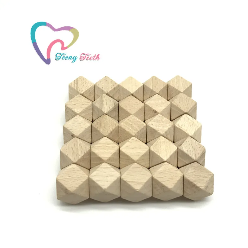 Teeny Teeth 60PCS 20 MM Beech Wood Hexagon Beads Hex Geo Natural Eco beads Organic Wooden Loose | Украшения и аксессуары