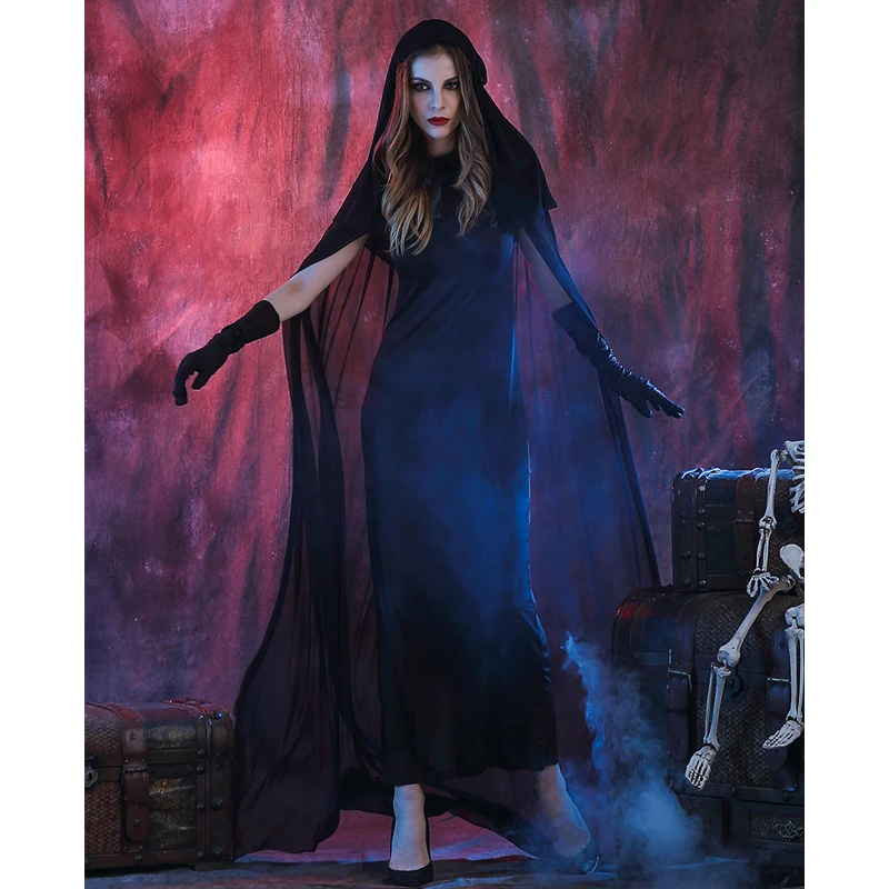 Женский костюм накидка Ходячие мертвецы с зомби страшная невеста на Хэллоуин