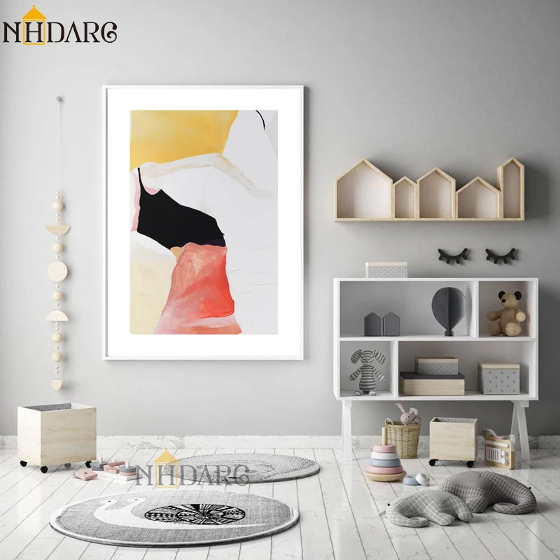 Европейские ретро модные абстрактные стильные плакаты и принты Картина на