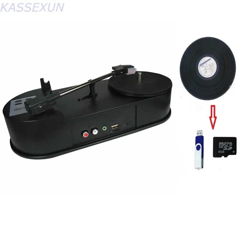 2017 new USB2.0 Vinyl turntable record player convert vinyl to mp3 into U-Driver SD TF Card no computer required Free shipping |