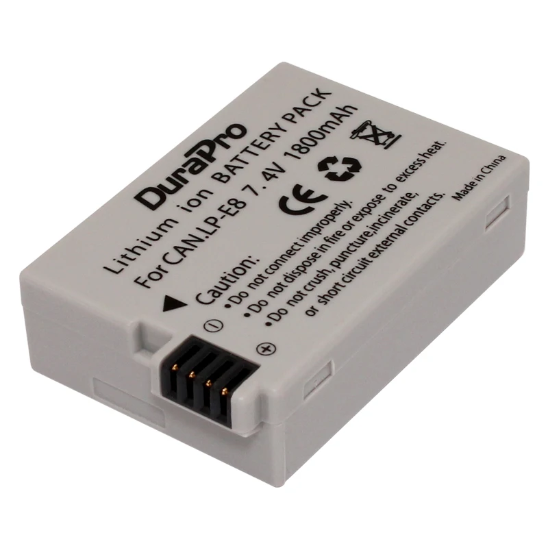 DuraPro 1 шт. LP-E8 LP E8 LPE8 Камера Батарея+ ЖК-дисплей USB Зарядное устройство для Canon LP-E8 EOS 550D 600D 650D 700D Rebel T2i T3i T4i T5i
