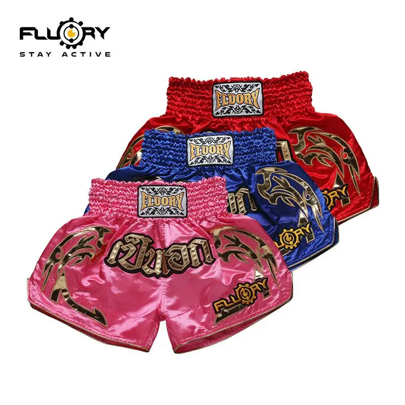 2019 детские шорты для кикбоксинга Fluory muay thai детей (мальчиков и девочек) молодежи |