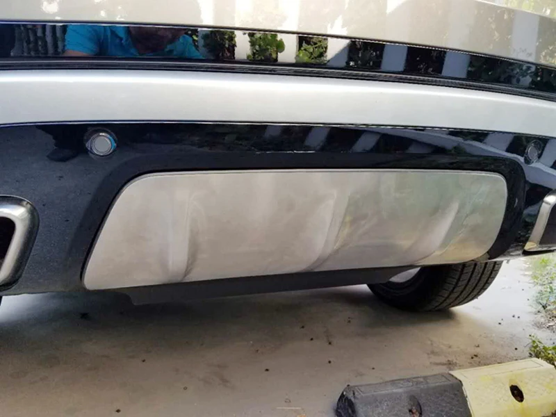 Аксессуары для Land Rover Range Velar 2017 2018 внешний стальной матовый задний бампер