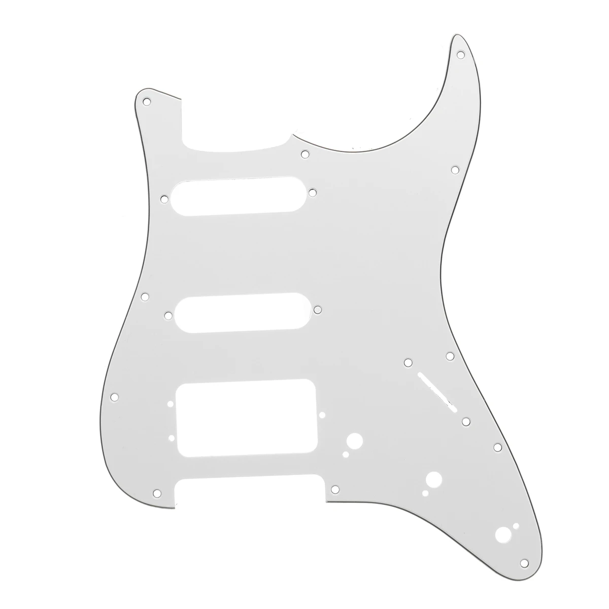 Белый Электрогитара загруженная Накладка для США/MEX для Fender Для Stratocaster Strat 3 Ply HSS - Цвет: Белый