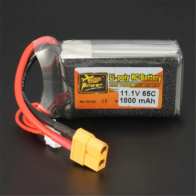 1 шт Высокое качество ZOP Мощность LiPo Батарея 11 V 1800 mAh 3 S Lipo XT60 Разъем для RC Дрон