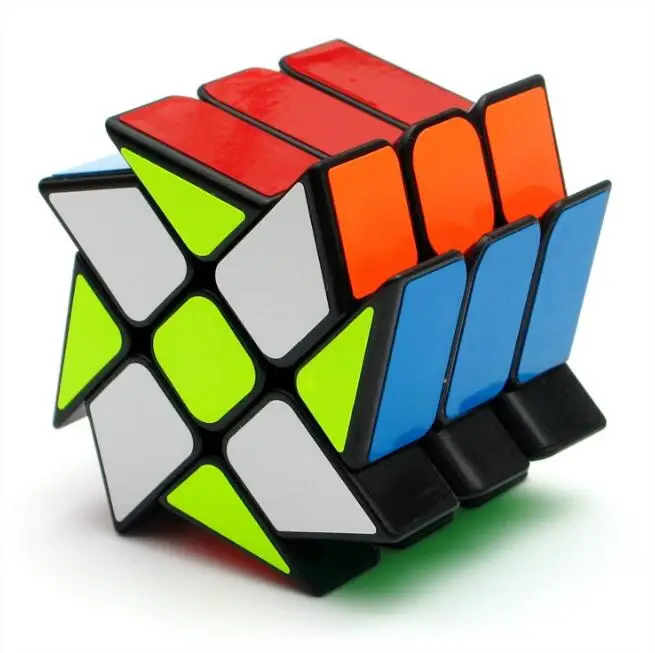 YJ колеса ветра Неравные 56 мм 3x3x3 Литые Покрытием magic cube Puzzle Кубы Укрепить Кубо