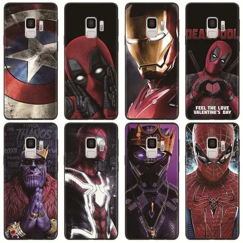 С принтами "Marvel", "Мстители", Чехол Для Coque samsung Galaxy A70 A51 A71 A50 A7 A8 A6 плюс A9 S11 S10 S8 S9 плюс S11e S10e ТПУ мягкий чехол