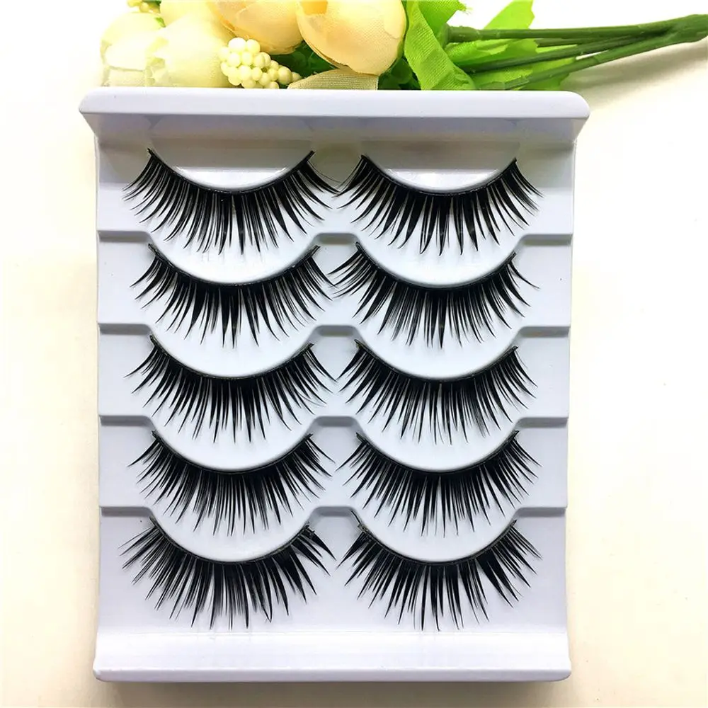 Ресницы Накладные черные мягкие 5 пар | Красота и здоровье