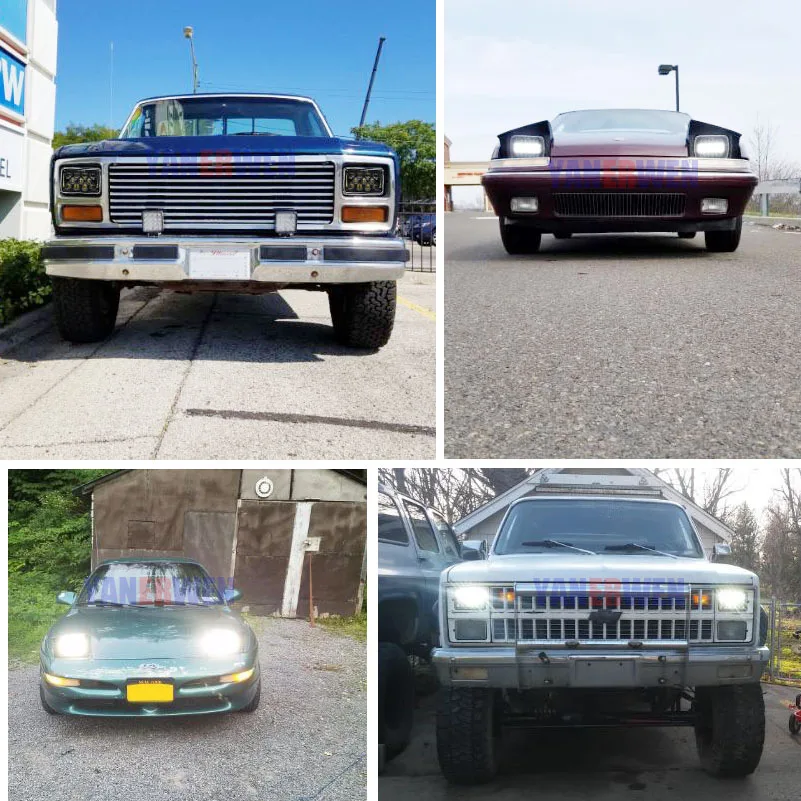 Прямоугольные 4x6 светодиодные фары герметичный луч светодиодные фары с высоким низким лучом Замена для Honda XR650 XR250 XR400 Suzuki dr-z