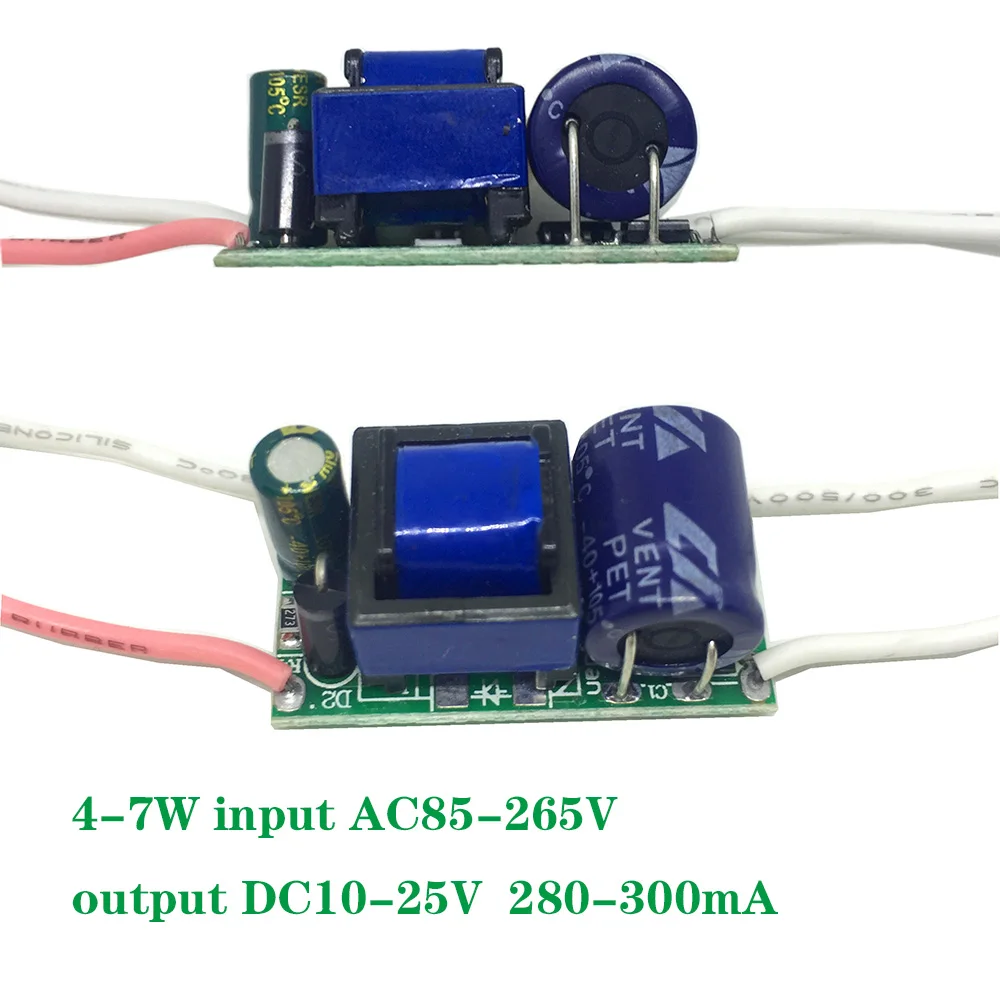 BSOD Led открытый драйвер Трансформатор источник питания 1 Вт 3 Вт 5 Вт 7 Вт 12 Вт 18 Вт 20 Вт 30 Вт 40 Вт внутри Драйвер входного AC85-265V для освещения лампы