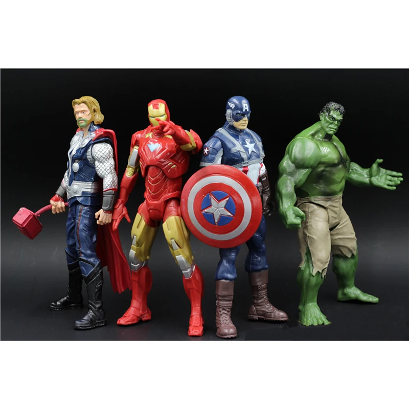 24 шт./компл. Hasbro Марвел Мститель фигурка игрушки Халк Капитан Америка Железный человек паук супер герой Модель Куклы Детский подарок