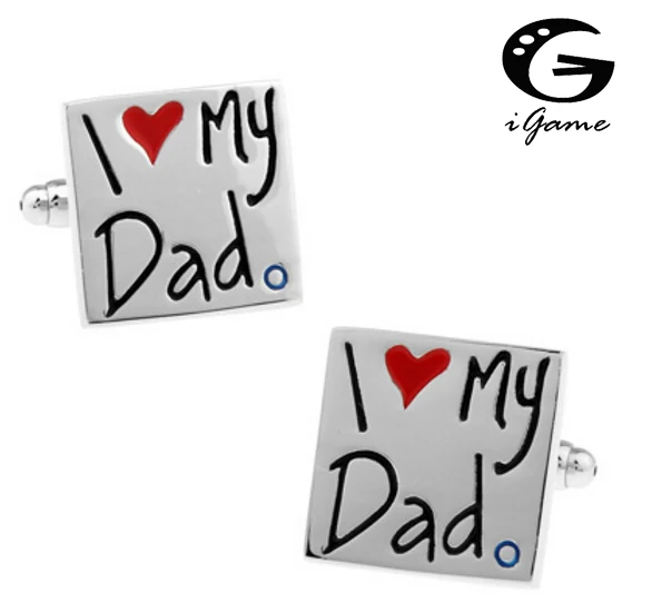

iGame I Love My Dad Cuff Links Father's Day Gift Free Shipping