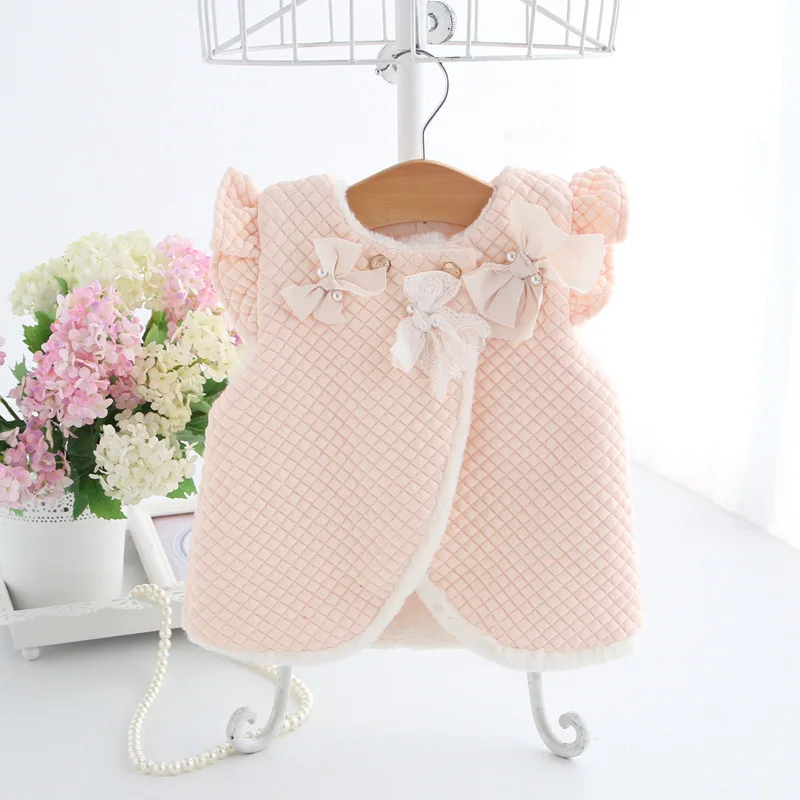 Одежда для младенцев 2019 зимний детский жилет пальто милая плюшевая безрукавка с