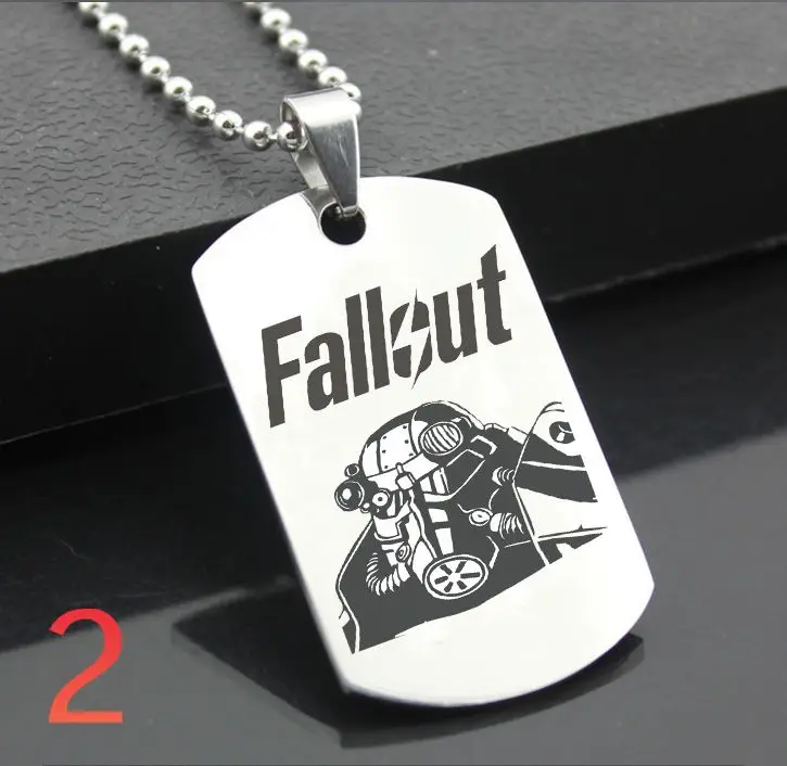 Превосходное ожерелье JL Fallout в западном стиле армейская открытка