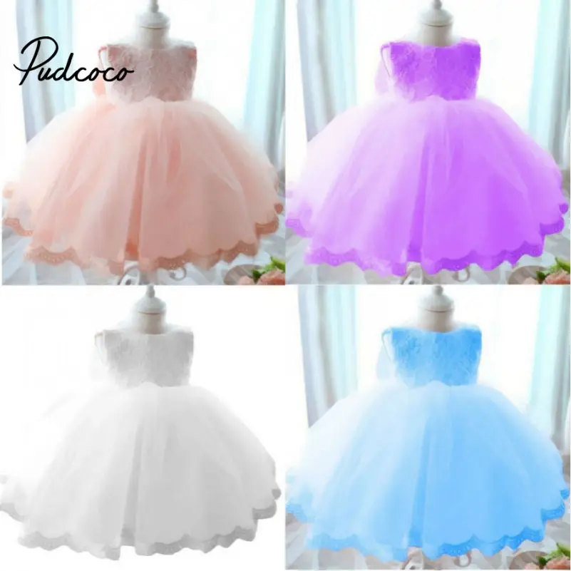 2019 Top Quality Flower Girls Dresses For Weddings Party Kids White Red First Holy Lace Dress little toddler junior bridesmaid | Детская