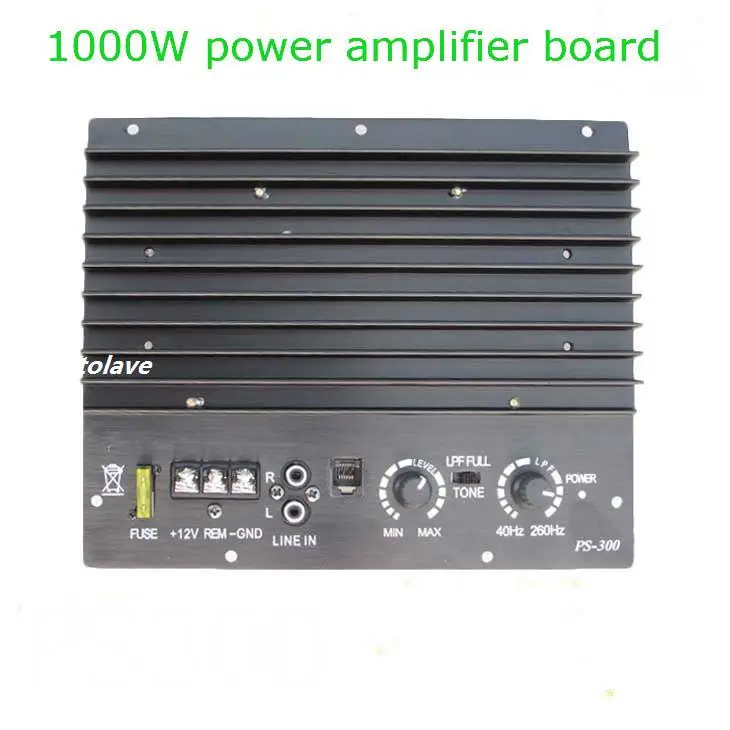 12V 1000W большой мощности автомобильный аудио усилитель скутер 10 дюймовый сабвуфер