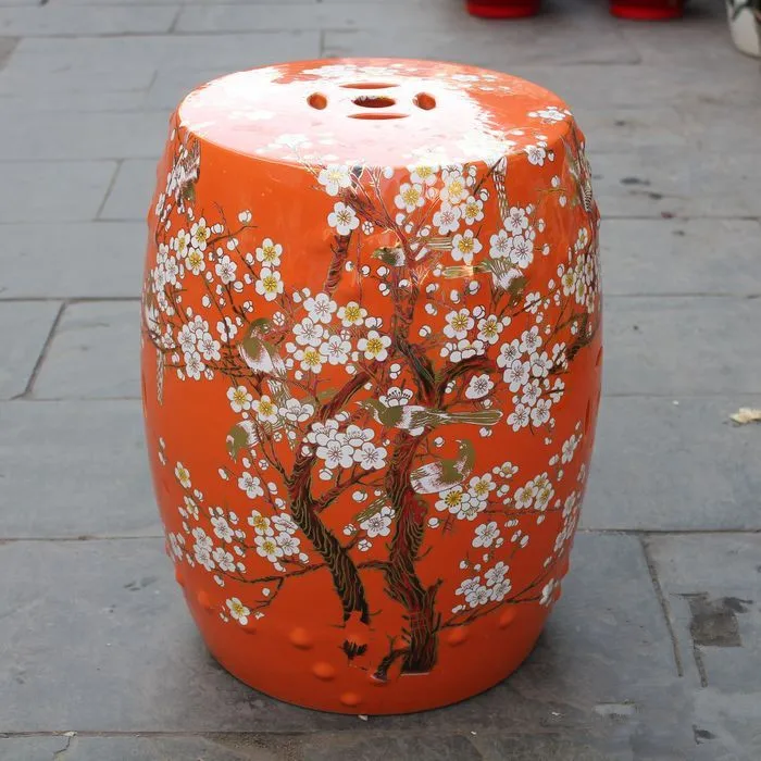 Керамический античный домашний барабан Цзиндэчжэнь фарфоровый садовый стул