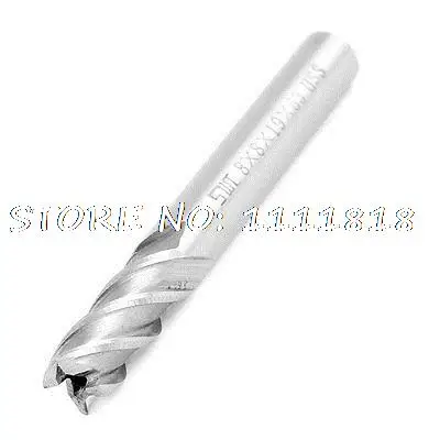 

Helical Groove 8mm Dia Tip 8mm Shank Diameter 4 Flutes End Mill