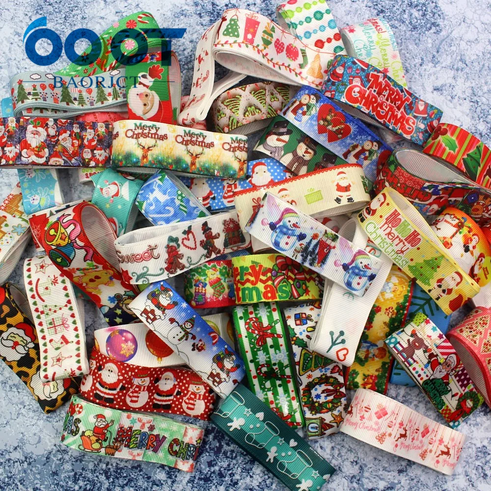 OOOT BAORJCT 10 ярдов (22-25 мм) лента для рождественских мультфильмов разных стилей | Дом и