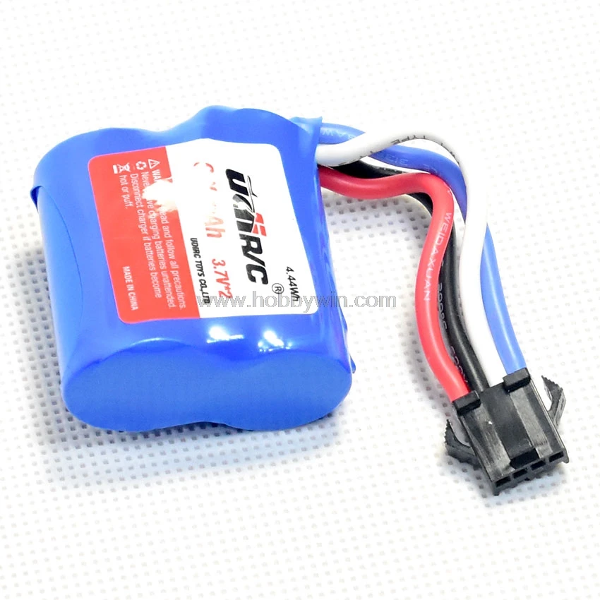 UdiRC запасная аккумуляторная батарея 2x3 7 V 600mAh SM4P штепсельная Вилка для UDI001 RC