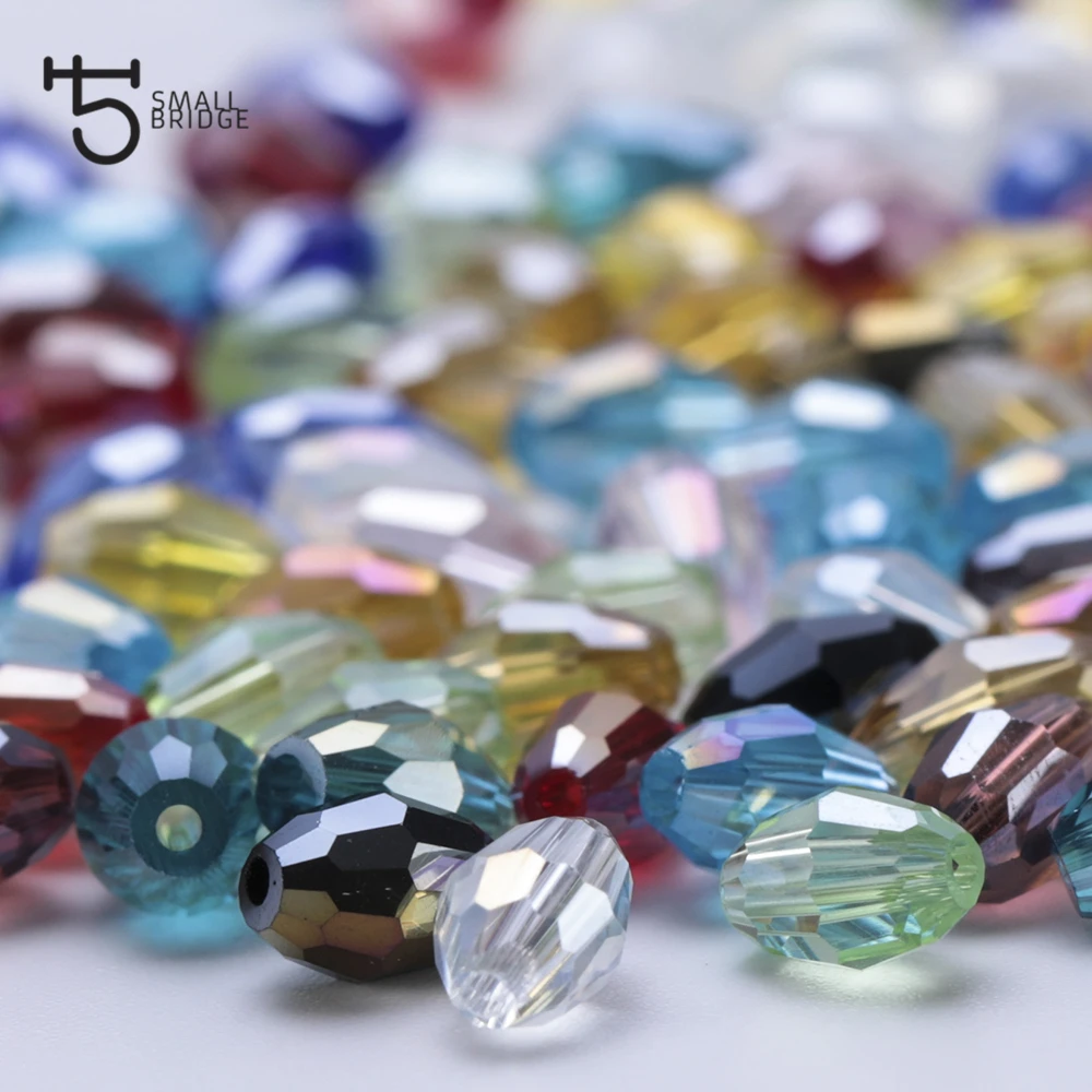 

4*6mm Facted Czech Crystal Beads for Jewelry Making Bracelet Diy Accessories Wholesale Loose Spacer Beads Oval Shape Y101