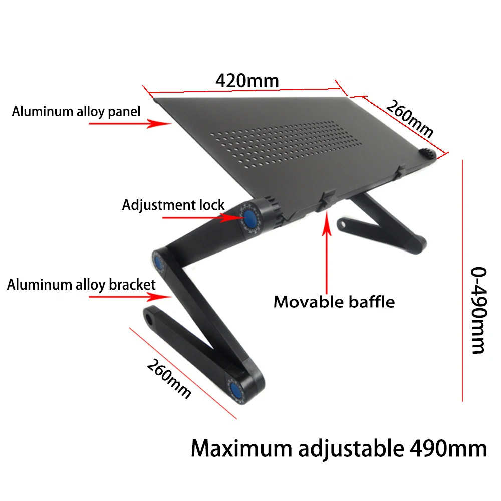 Дропшиппинг Портативный складной регулируемый стол для ноутбука Настольный