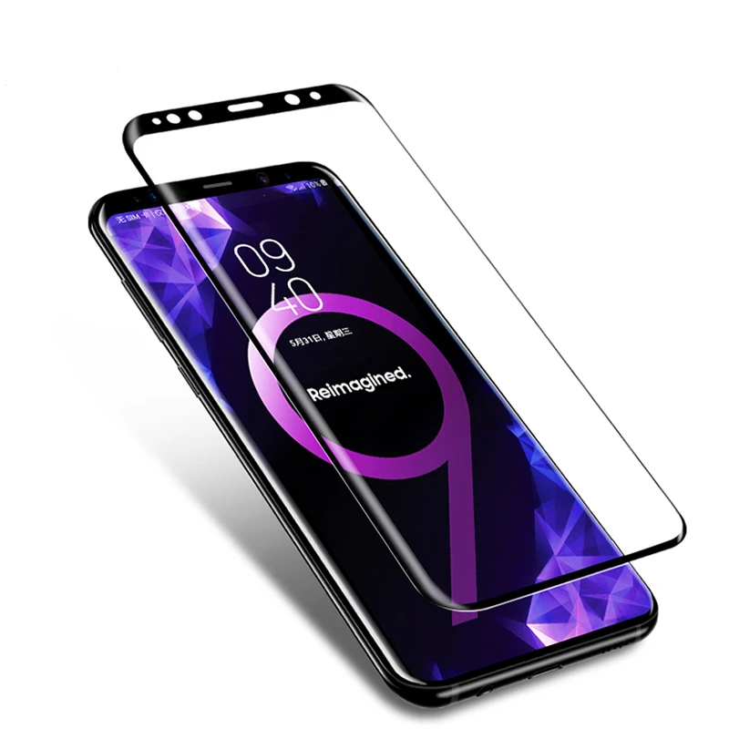 5D Full изогнутые 4D закаленное Стекло для Samsung Galaxy S8 S9 плюс 3D Экран защитная пленка S7