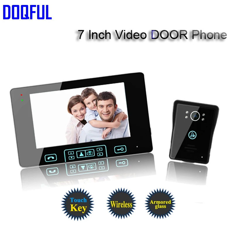 Hot Sale 7&quot TFT Monitor LCD Color Wireless Video Door Phone Doorbell Home Security Intercom With Night Vision Function | Безопасность