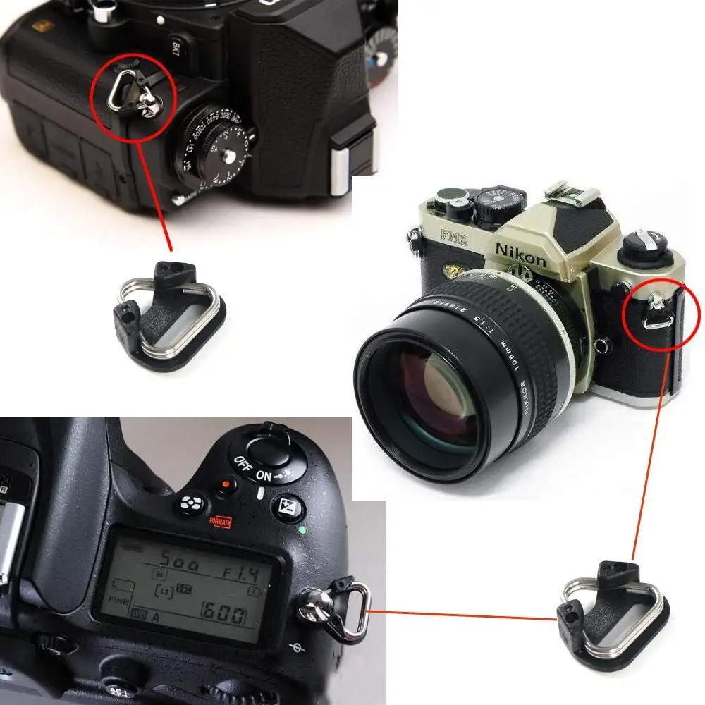 LXH ремень для камеры сплав Сплит кольцо треугольные кольца крюк для Fujifilm Lecia Nikon Canon sony Olympus ремень для камеры дслр ремешок