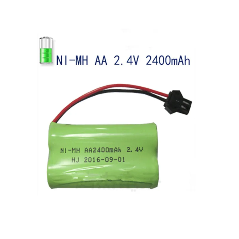 1 шт. Аккумулятор aa Ni-MH 2,4 V 2400 mAh/aa Аккумуляторная батарея для радиоуправляемых электрических игрушек Электрический инструмент/2,4 v nimh аккумулятор
