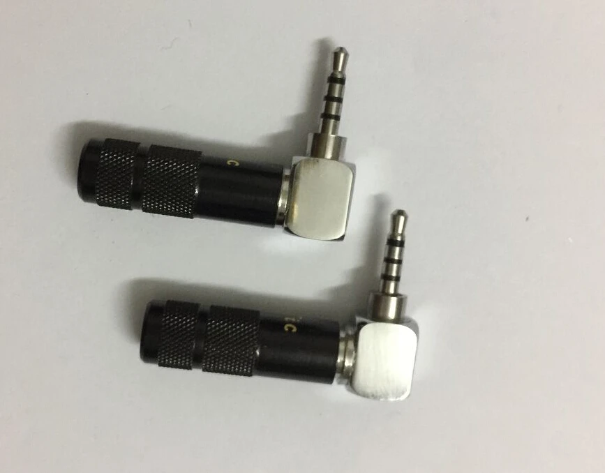 L Форма rodium покрытием 2.5 мм 4 полюса Гррп переходник для Astell & Kern AK380 AK240 ak100i II ak70 2 шт.