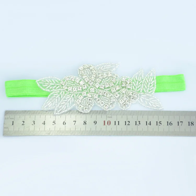 Sweet Princess Flower Girls Leaves Style Crystal Party Headbands 32 Color Wedding Head Wears with Rhinestone | Детская одежда и