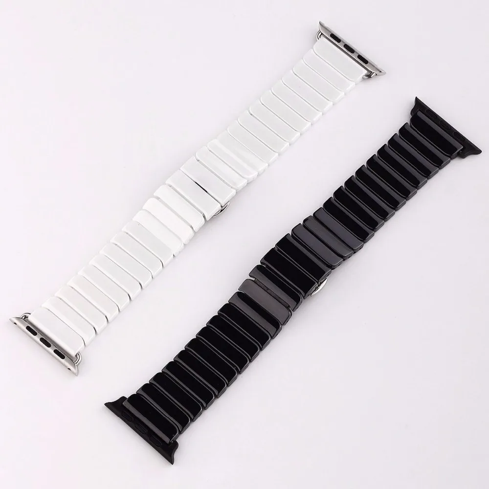 Керамический ремешок для часов Apple Watch Смарт часы ссылка браслет керамические