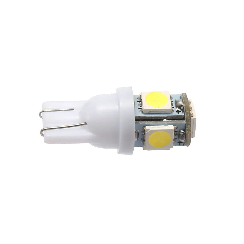 10 шт. автомобисветодиодный светодиодные лампы T10 W5W 5050 5SMD 168 194 192 DC 12 В|Сигнальная