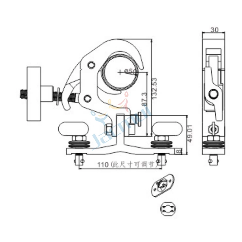 Quick Open Can Be Folded 48-51mm Load 150KG 6061 Aluminum Alloy Truss Clamp For Stage Lights | Освещение