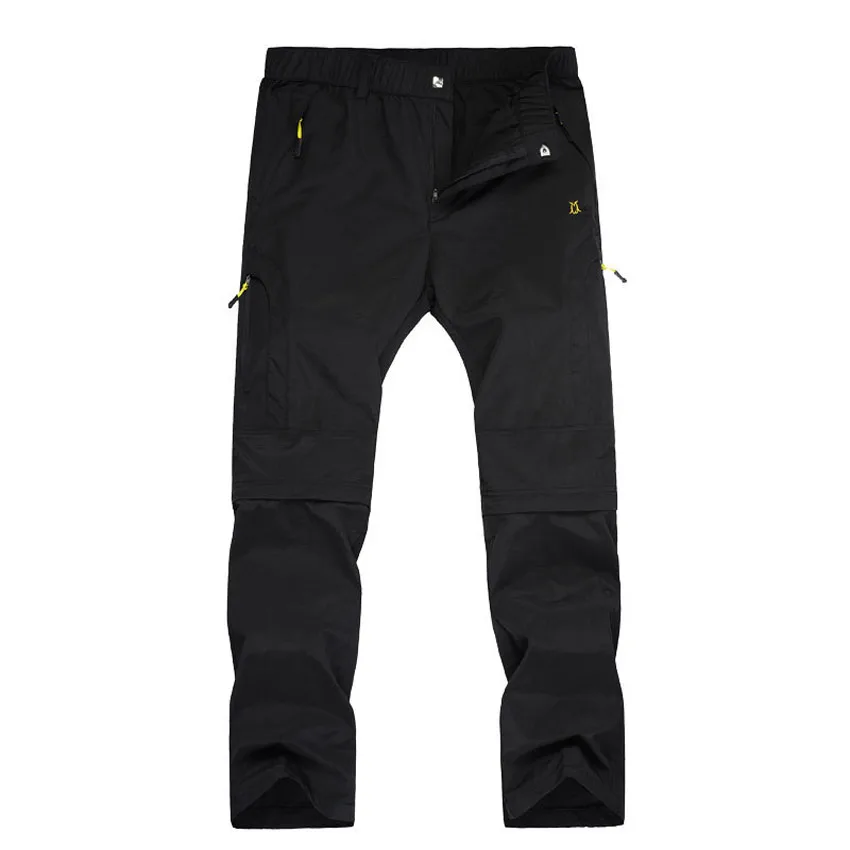 Мужские летние быстросохнущие дышащие штаны уличные водонепроницаемые съемные