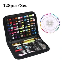 128pcsset portable travel sewing box kitting quilting stitching embroidery stitch needle household multi function sewing kit